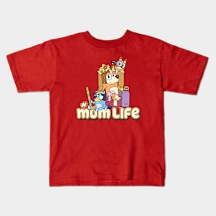 Bluey Mum Life Kids T-Shirt